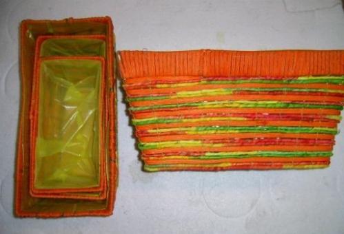 Korb S4 Palmbl-Kordel orange Kasten 