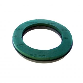 Oasis Steckschaum Ring mit Boden, offen, Ø 25cm, 2 Stück im Pack, grün 